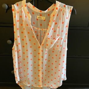 Polk a dot Sheer Blouse